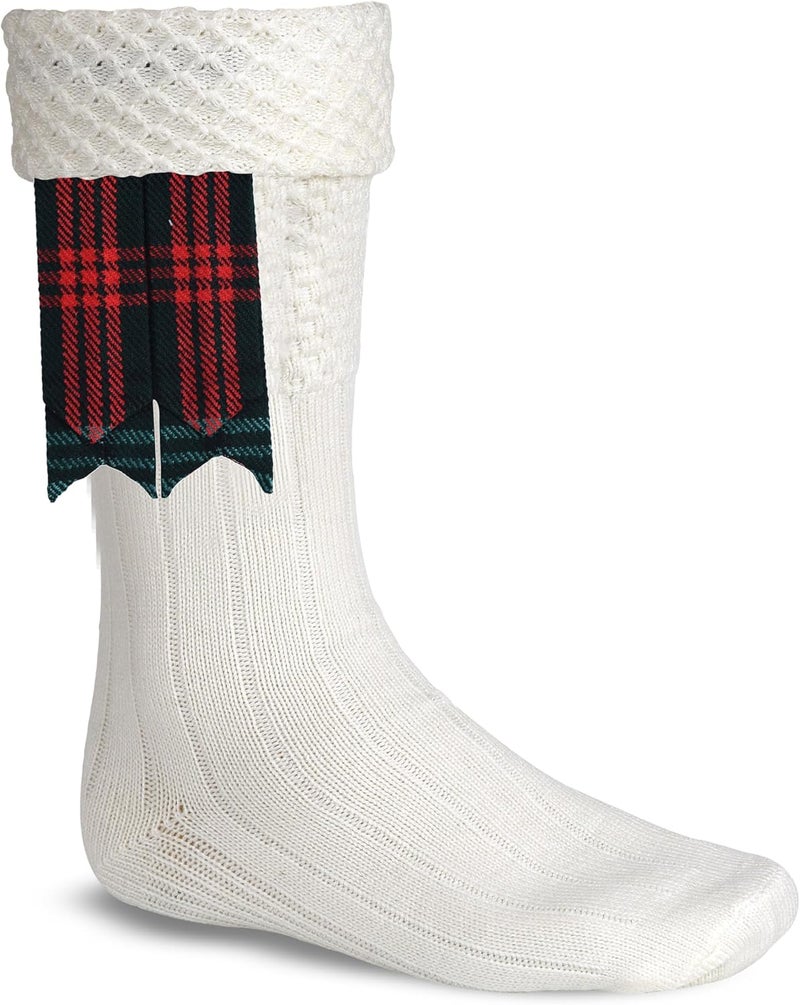 Allsafe Traders Store Scottish Tartan Kilt Flashes with Elastic Adjusters - Image 2